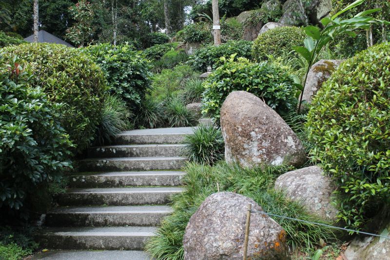 Pathway with Decorative Stones